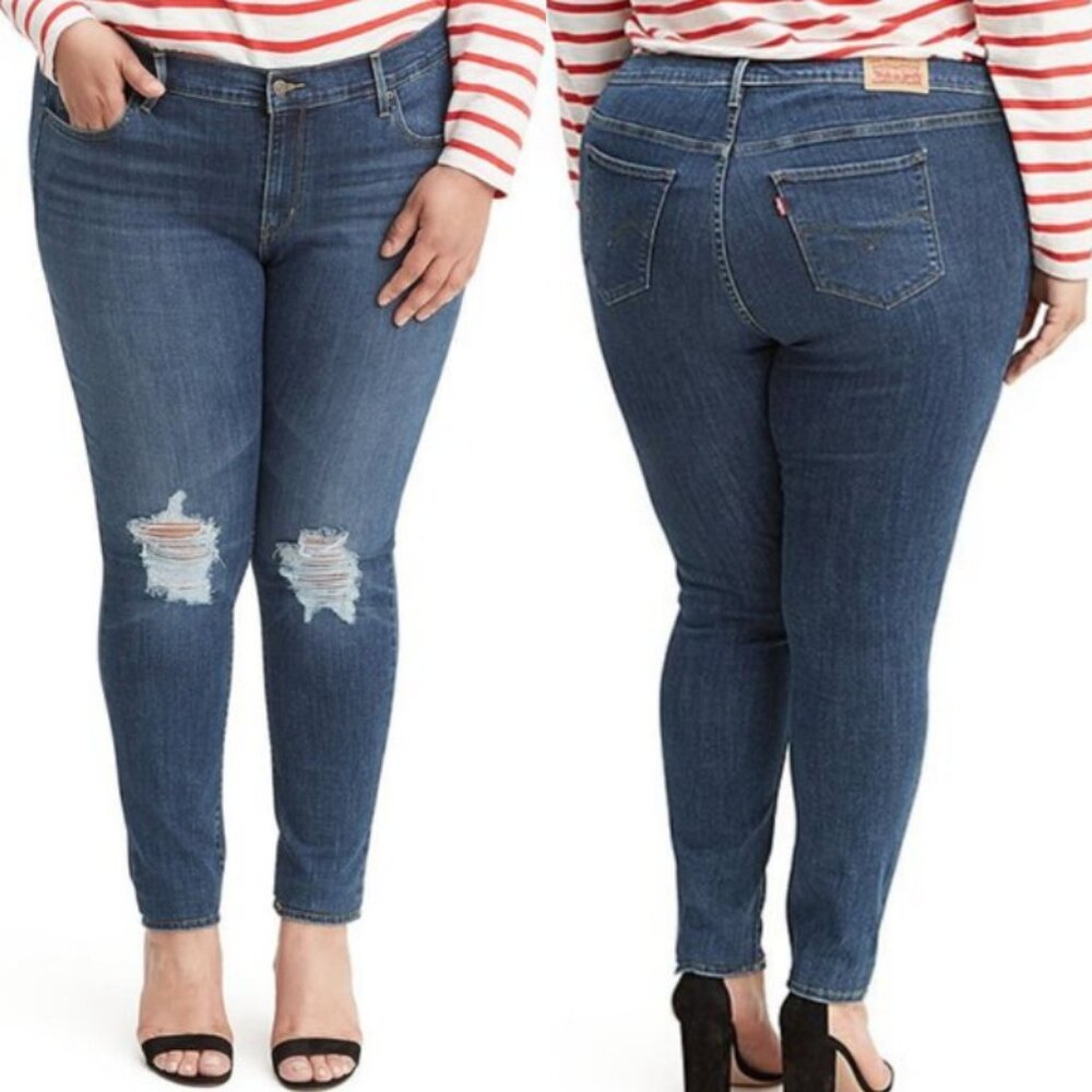 NWT Levi's 711 Mid-Rise Skinny Jeans 24W